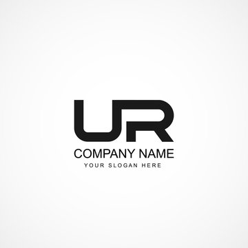 Initial Letter UR Logo Template Design