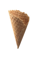 waffle cone tasty one in isolation