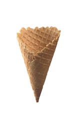 waffle cone tasty one in isolation