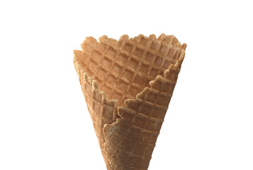 waffle cone tasty one in isolation