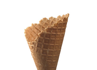 waffle cone tasty one in isolation