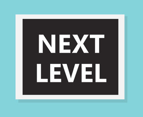 next level concept- vector illustration
