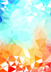Colorful cool background for banner, triangulation pattern