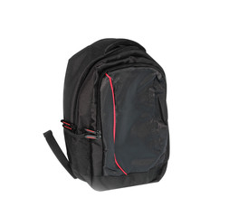Fototapeta premium Backpack black On a white background