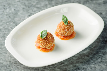 delicious potato croquettes - mashed potatoes balls