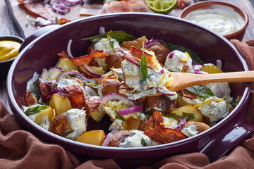 new Potato Salad with crispy bacon and sage