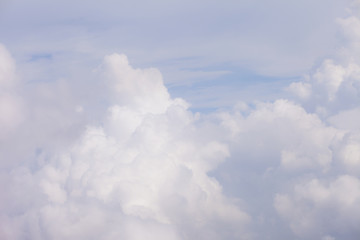 Fototapeta na wymiar white fluffy clouds in the blue sky.The blue sky and beautiful white clouds.