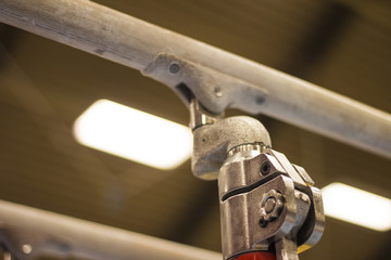 Gymnastic equipment in a gymnastic center 