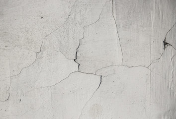 background texture white wall broken old cracked