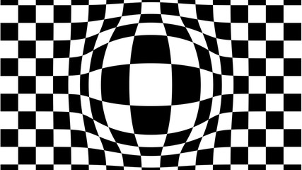 Obraz premium Damier déformé 70's