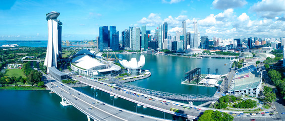 Naklejka premium Singapore panorama