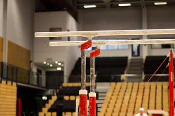Gymnastic equipment in a gymnastic center 