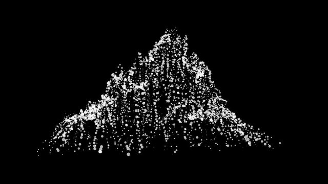 Big data visualization. Machine learning algorithms. Analysis of information. Visual data infographics design. 3d landscape cyberspace grid science and technology Available in 4K FullHD and HD video
