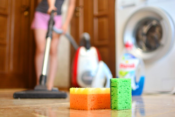 House cleaning service background