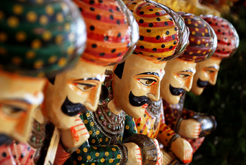 Masks of men traditional
