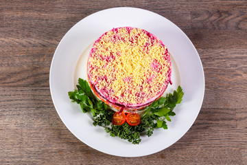 Russian herring salad