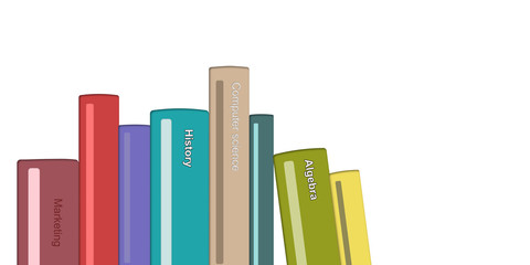 Fototapeta premium books illustration backdrops