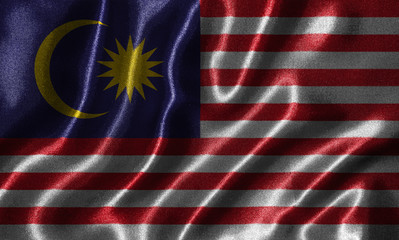 Wallpaper by Malaysia flag and waving flag by fabric.