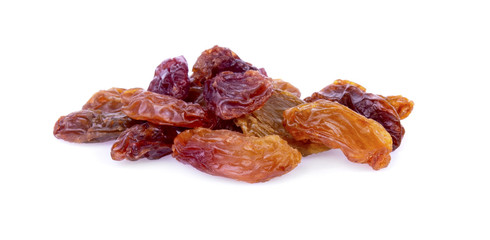 raisin is a dried grape isolated on white background