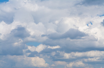 Clouds float in the sky
