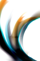 Holographic fluid colors flow, colorful liquid mixing colours motion concept