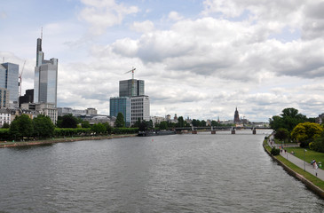 Meno river and buildings