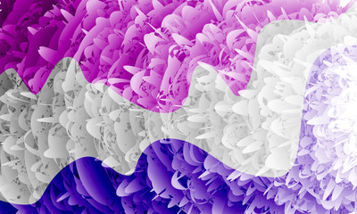 Abstract lines chaotic background. Vector illustration.