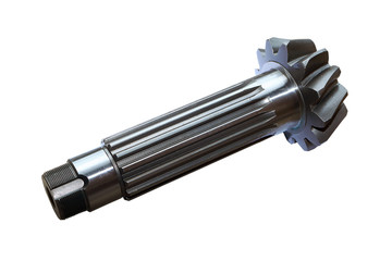 gear reducer of the rear bridge of the tractor on isolated white background