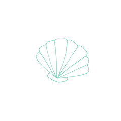 Vector hand drawn sea shell