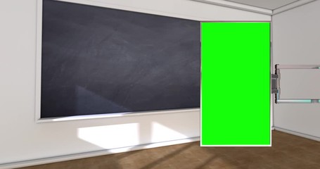 Classroom Chalkboard Virtual Set Background for Green Screens
