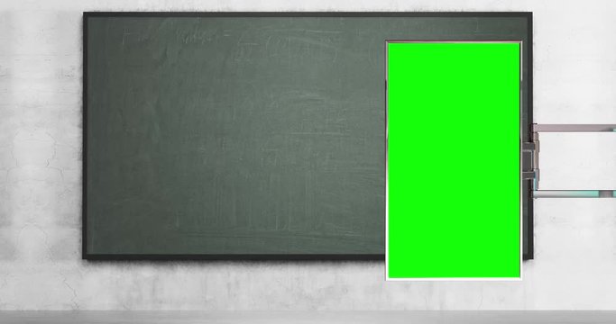 Classroom Chalkboard Virtual Set Background for Green Screens
