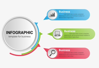Infographic template for business. Creative vector illustration