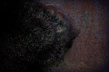 Grunge Ornate stone texture, circle rock shape, background for web site or mobile devices