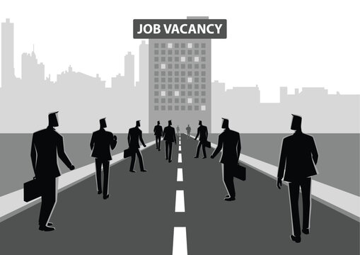 Business concept illustration for job vacancy