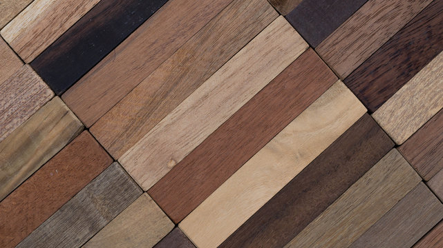wood specimen from different tropical hardwood that grow in Indonesia. seamless wood parquet texture. natural background