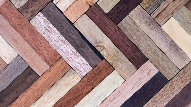 wood specimen from different tropical hardwood that grow in Indonesia. seamless wood parquet texture. natural background