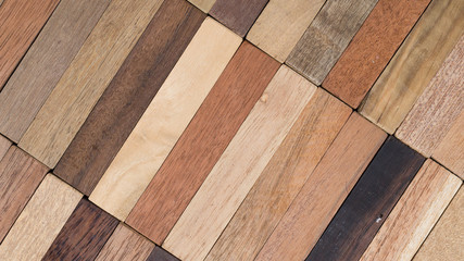 wood specimen from different tropical hardwood that grow in Indonesia. seamless wood parquet texture. natural background