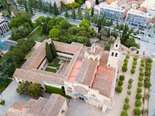 Benedictine abbey in Sant Cugat del Valles, Spain