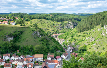Pottenstein village in Franconian Switzerland