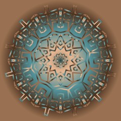 Flower mandala. Very printable decorative elements. Vector illustration for design.