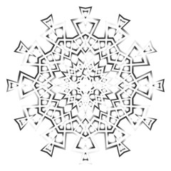 Flower mandala. Printable decorative elements. Vector illustration for design.