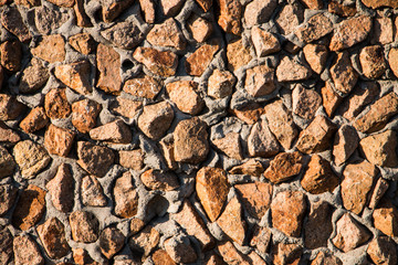 Detail of a square stone road background
