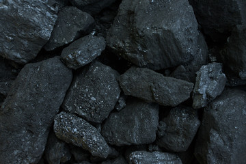 piles of charcoal isolated on white background, xylantrax, charcoal, top view. coal. brown