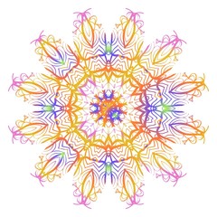Decorative mandala flower ornament. pattern. vector. Tribal Ethnic Arabic, Indian, motif. for fashion design, wallpaper, invitation.