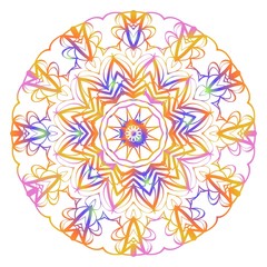 Decorative mandala flower ornament. pattern. vector. Tribal Ethnic Arabic, Indian, motif. for fashion design, wallpaper, invitation.