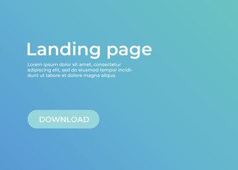 Landing page template. Website template for websites and apps. Landing page vector design UI