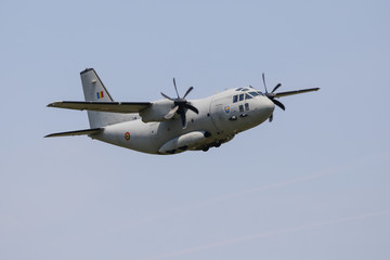 Fototapeta na wymiar Alenia C2-27J Spartan military transport aircraft