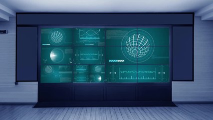 Mission Control 4K Virtual Studio Set News / Green Screen Background