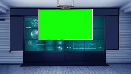 036 Mission Control 4K Virtual Studio Set News Green Screen Background 036 Mission Control 4K Virtual Studio Set News Green Screen Background