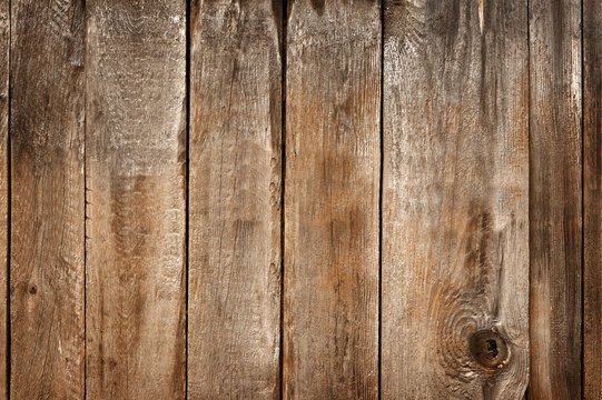 brown wood background. Old boards. Shabby wooden background.